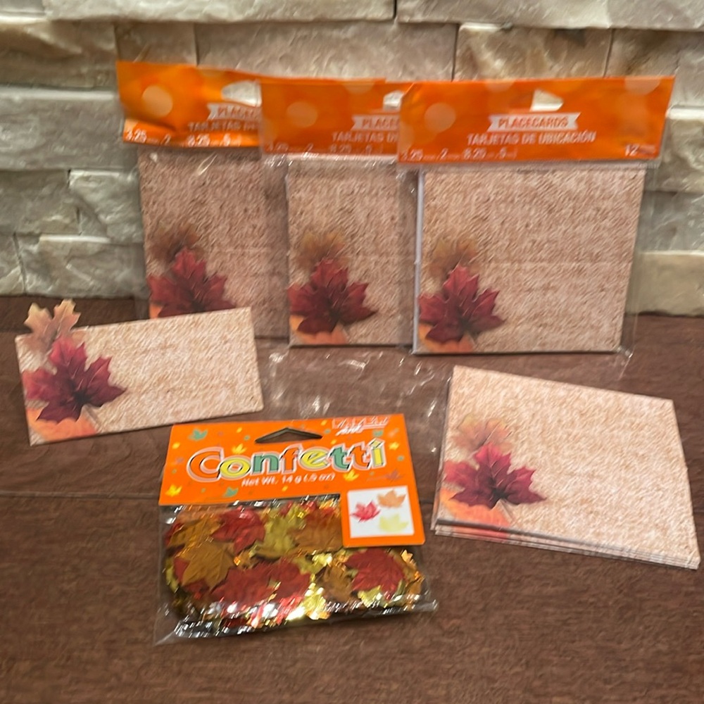 Fall themed Placecards